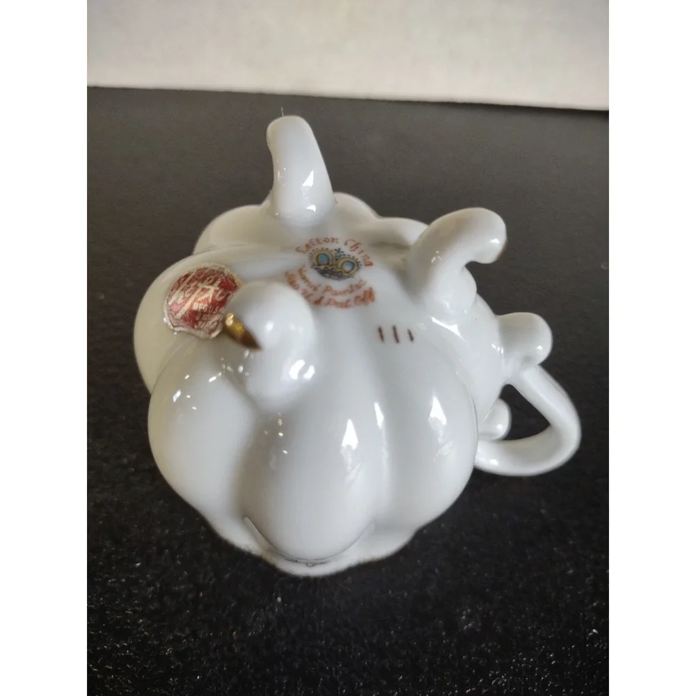 Vtg Lefton Hand Painted Footed Tea Cup & Saucer Pink Roses